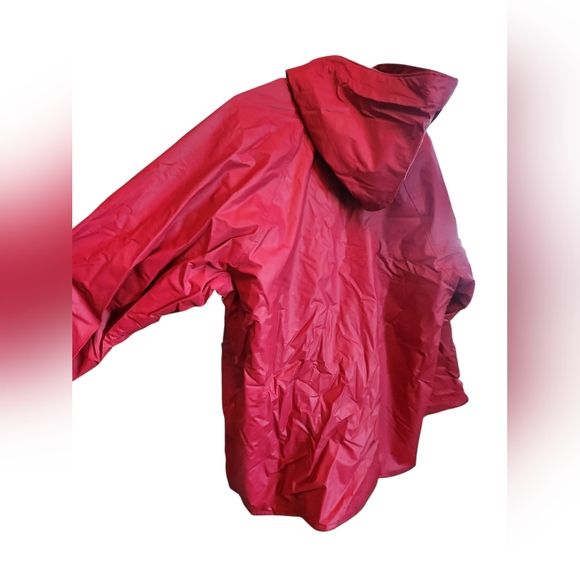 Vintage Misty Harbor Jacket Women's Large L Red Any Time Hooded Rain Coat - Picture 3 of 8